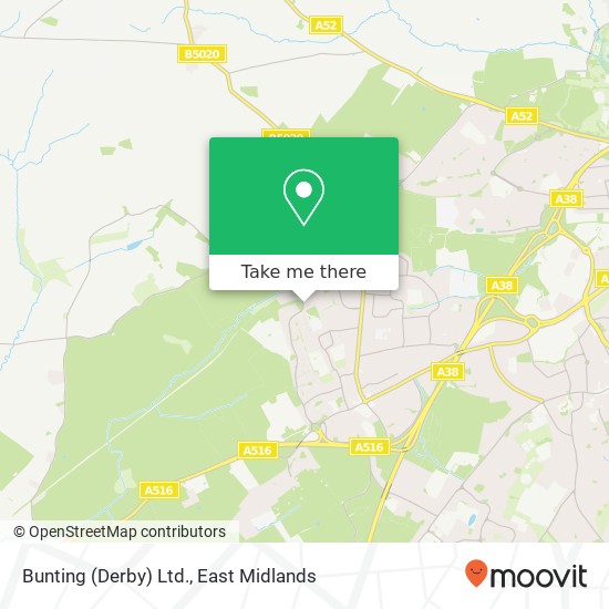 Bunting (Derby) Ltd. map