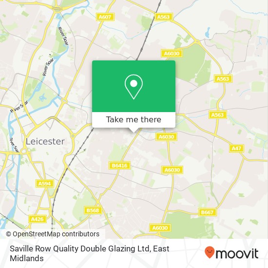 Saville Row Quality Double Glazing Ltd map