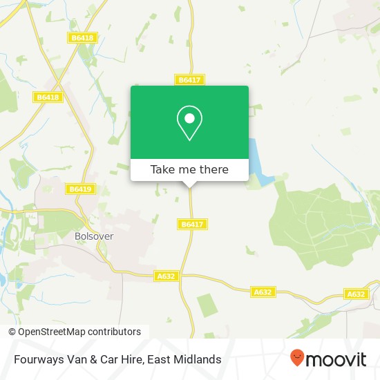 Fourways Van & Car Hire map