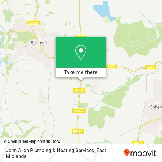 John Allen Plumbing & Heating Services map