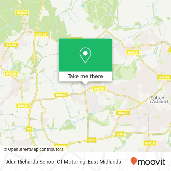 Alan Richards School Of Motoring map