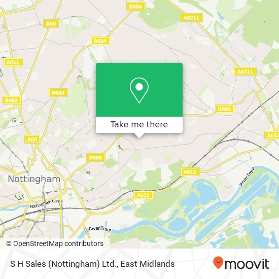 S H Sales (Nottingham) Ltd. map