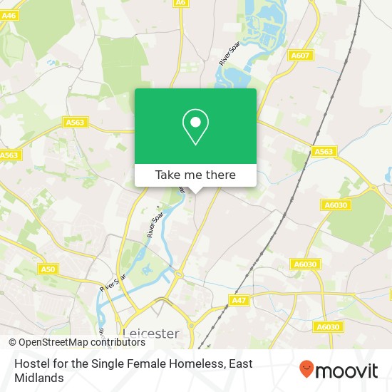 Hostel for the Single Female Homeless map