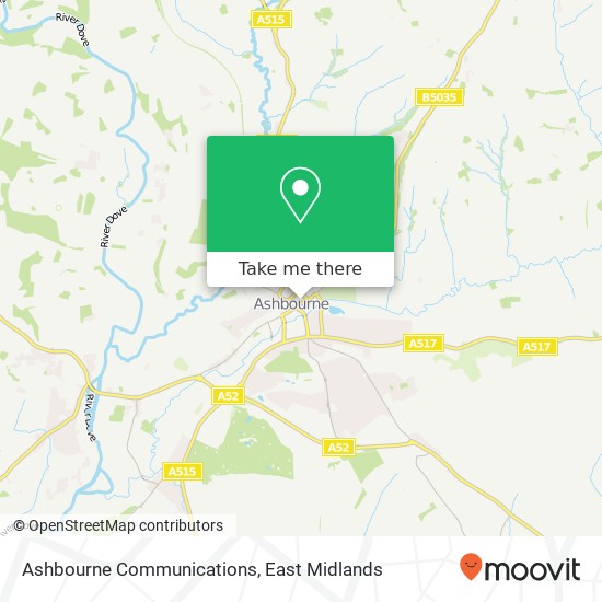 Ashbourne Communications map