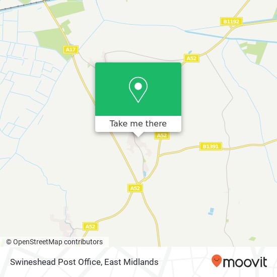 Swineshead Post Office map