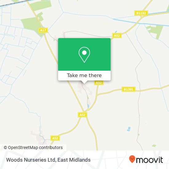 Woods Nurseries Ltd map