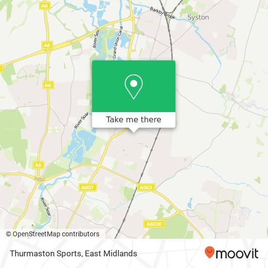 Thurmaston Sports map