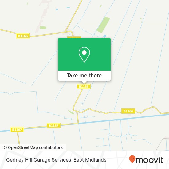 Gedney Hill Garage Services map