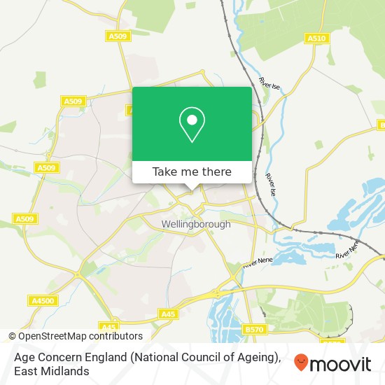 Age Concern England (National Council of Ageing) map