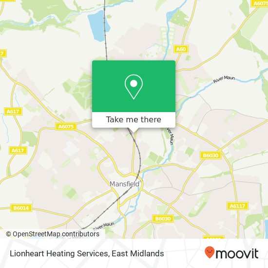 Lionheart Heating Services map