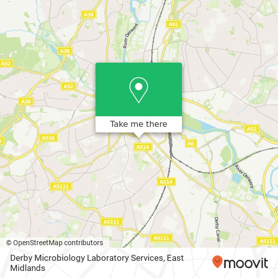 Derby Microbiology Laboratory Services map