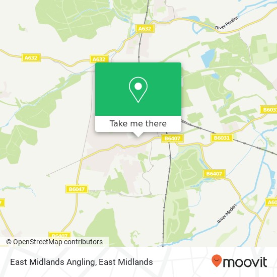 East Midlands Angling map