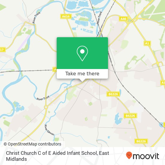 Christ Church C of E Aided Infant School map