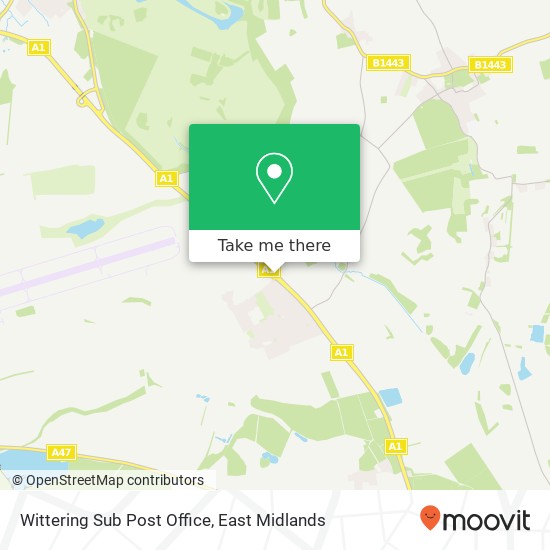 Wittering Sub Post Office map