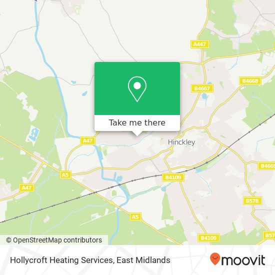 Hollycroft Heating Services map