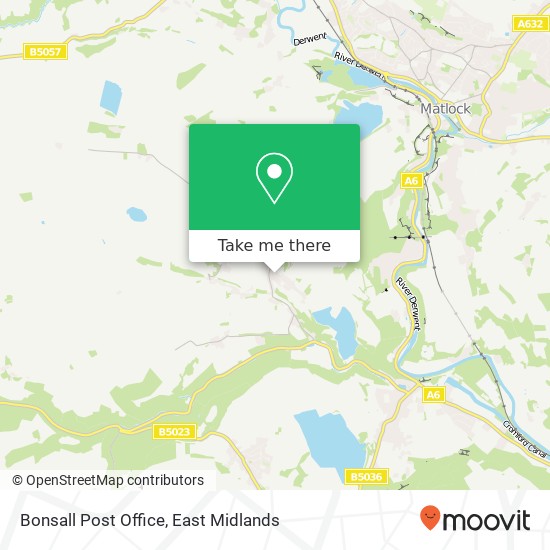 Bonsall Post Office map