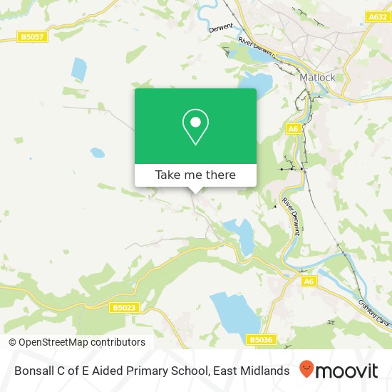 Bonsall C of E Aided Primary School map