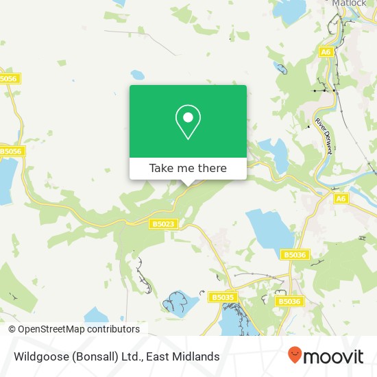 Wildgoose (Bonsall) Ltd. map