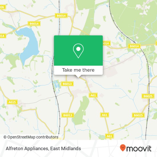 Alfreton Appliances map