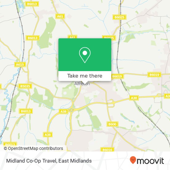 Midland Co-Op Travel map