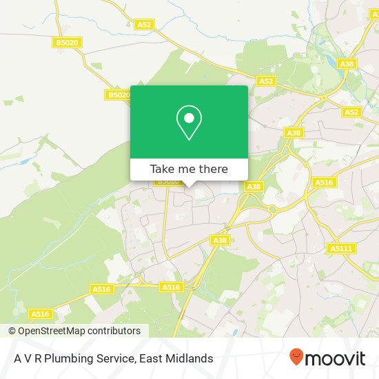 A V R Plumbing Service map