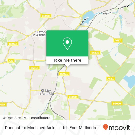 Doncasters Machined Airfoils Ltd. map