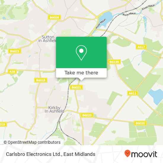 Carlsbro Electronics Ltd. map