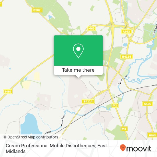 Cream Professional Mobile Discotheques map