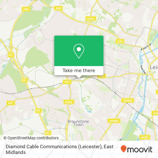 Diamond Cable Communications (Leicester) map