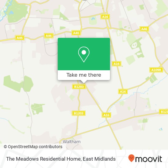 The Meadows Residential Home map