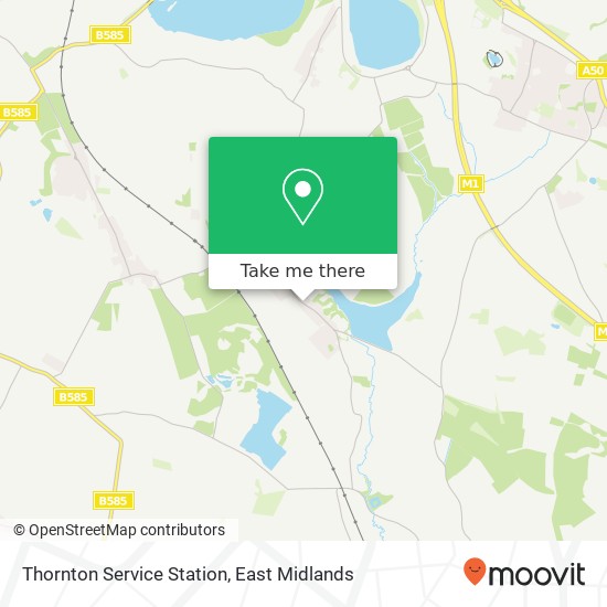 Thornton Service Station map