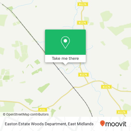 Easton Estate Woods Department map