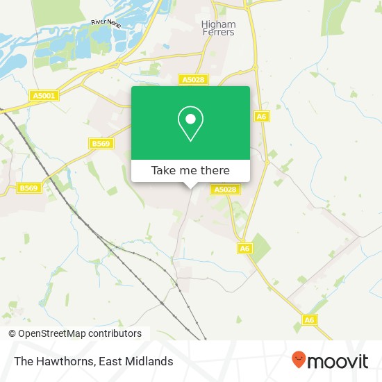 The Hawthorns map