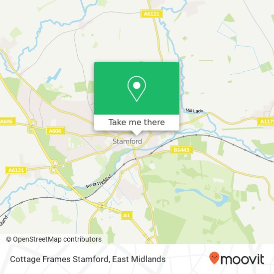 Cottage Frames Stamford map