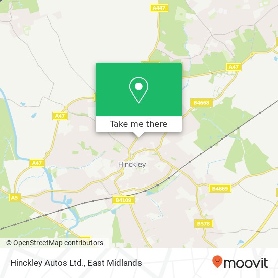 Hinckley Autos Ltd. map