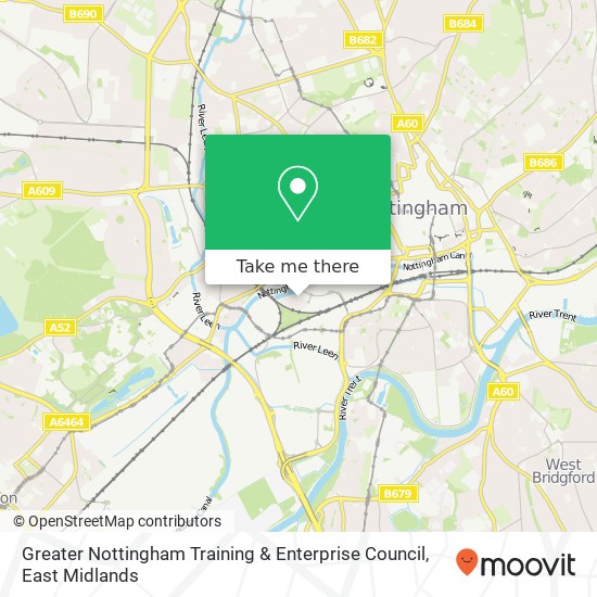 Greater Nottingham Training & Enterprise Council map