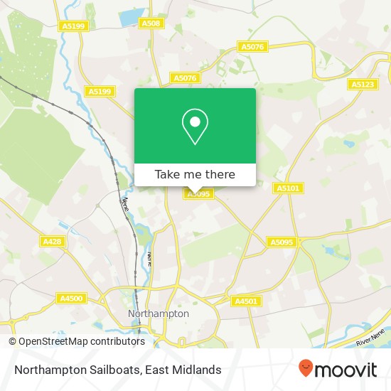 Northampton Sailboats map