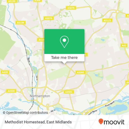 Methodist Homestead map