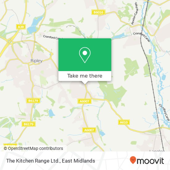 The Kitchen Range Ltd. map