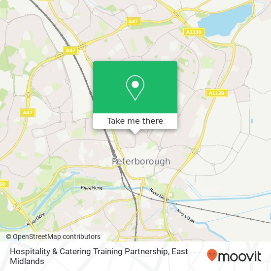 Hospitality & Catering Training Partnership map