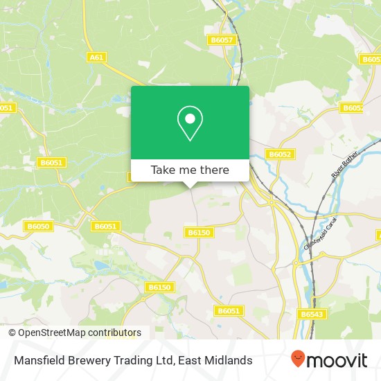 Mansfield Brewery Trading Ltd map