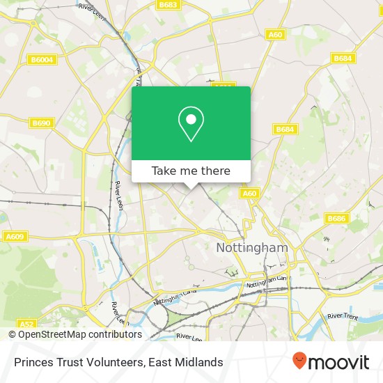 Princes Trust Volunteers map
