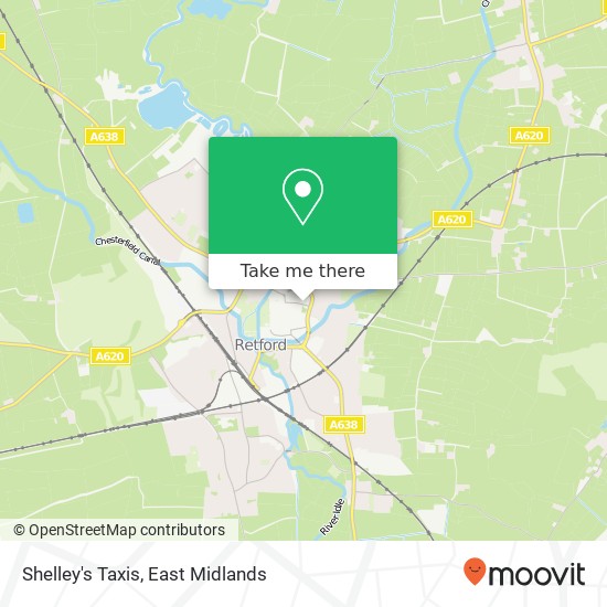 Shelley's Taxis map