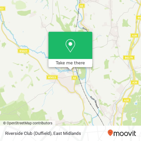 Riverside Club (Duffield) map