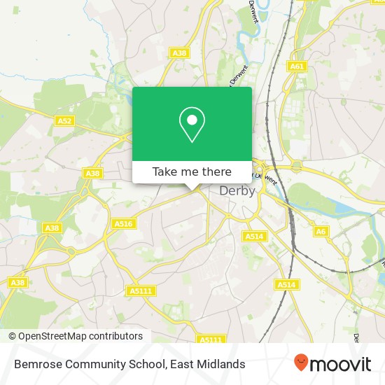 Bemrose Community School map