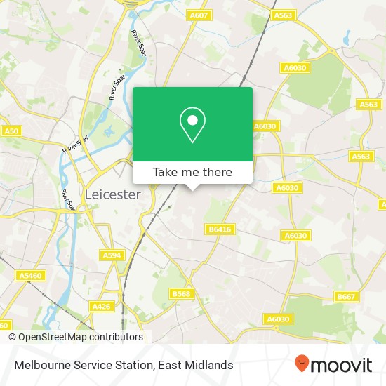 Melbourne Service Station map