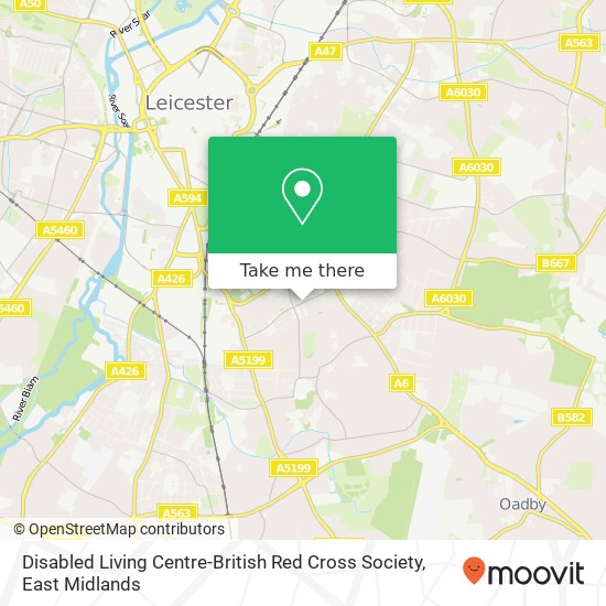 Disabled Living Centre-British Red Cross Society map