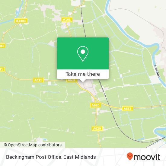 Beckingham Post Office map