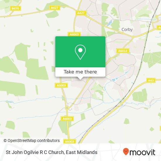 St John Ogilvie R C Church map
