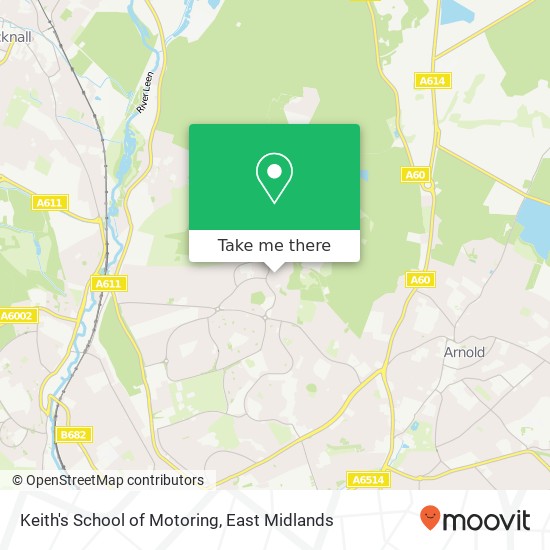Keith's School of Motoring map
